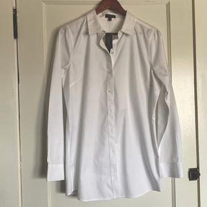 The limited white button down tunic